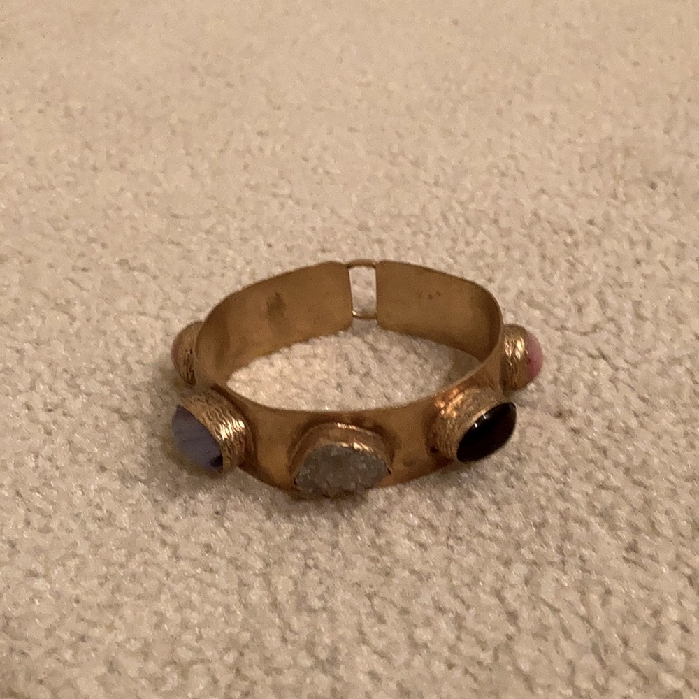 Beautiful Brass Multi-stone Bracelet - Picture 2 of 6